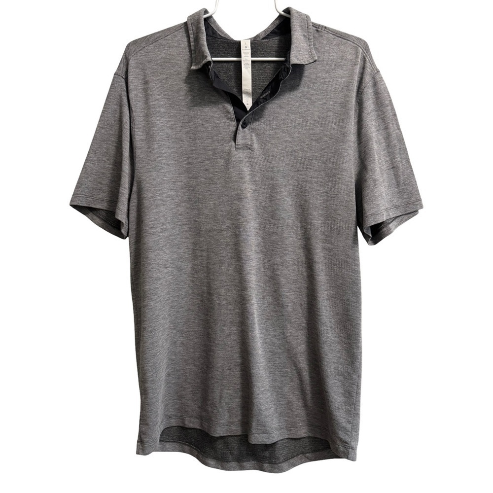 Lululemon Men’s Polo Shirt Gray Size Large